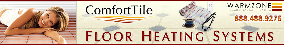 ComfortTile heated floors header banner